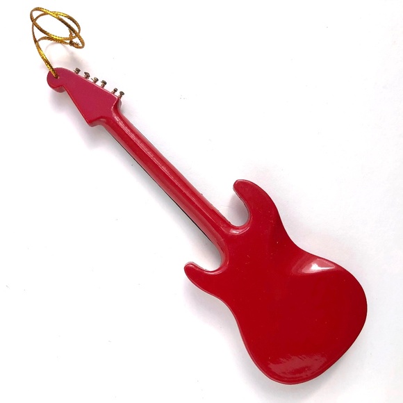 Mini Electric Guitar Fender Instrument Hanging Ornament Red Broadway Gifts music - Picture 12 of 13